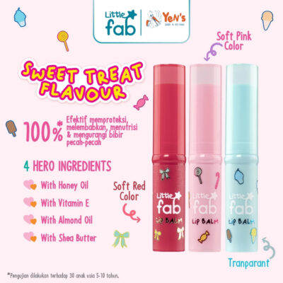 Little Fab Kids - Sweet Treat Moisture Balm 3gr - Lip Balm Anak thumbnail 2