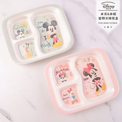 Disney Plate Melamin / Piring Sekat Alat Makan Anak karakter disney thumbnail 3