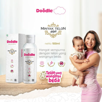 Warm & Shine Bundling Doodle Telon Oil 100ml & Doodle Baby Lotion 60gr thumbnail 3