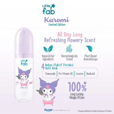 Little Fab Kids Limited Edition Kuromi Package ( Body Mist & Lip Shine) thumbnail 2
