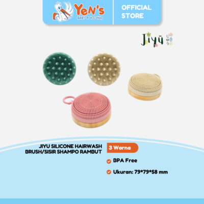 JIYU Silicone Hairwash Brush / Sisir Shampo Rambut Silikon BPA FREE Baby Toodler Bayi Anak