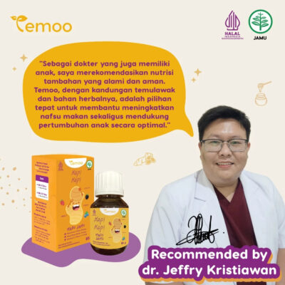 Temoo Hap Hap Madu Jamu 185 gr - Vitamin Penggemuk Badan Anak & Vitamin Otak Anak Cerdas Daya Ingat thumbnail 5
