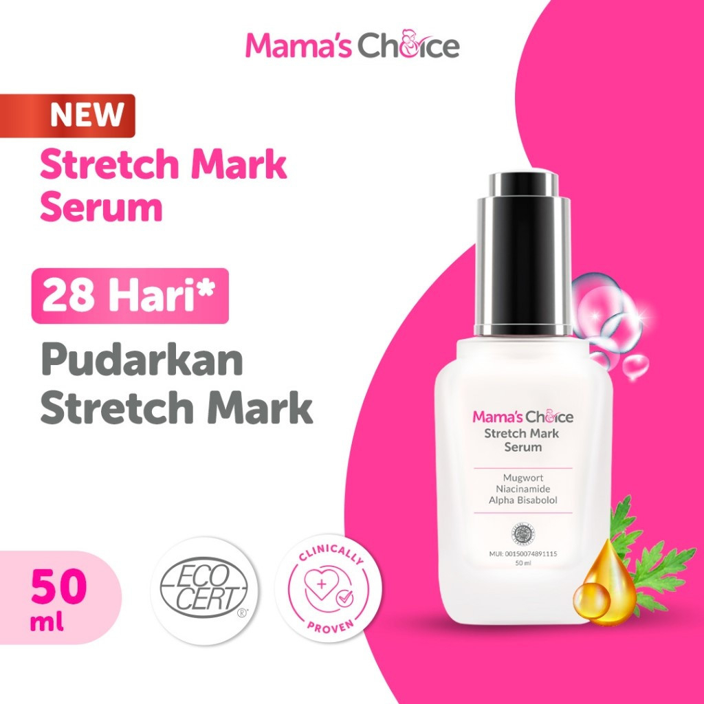 Stretch Mark Serum Mama's Choice 50ml (Inovasi Terbaru dari Stretch Mark Cream Mama's Choice)