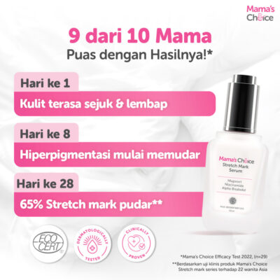Stretch Mark Serum Mama's Choice 50ml (Inovasi Terbaru dari Stretch Mark Cream Mama's Choice) thumbnail 3