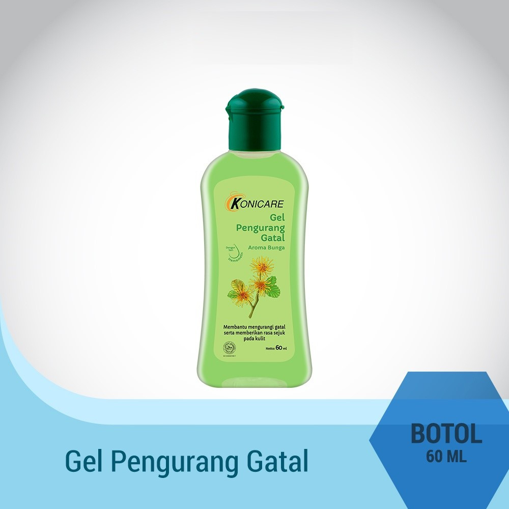 Konicare Gel Pengurang Gatal Botol 60 ml Aroma bunga