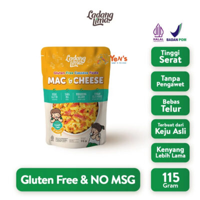 Ladang Lima Pasta Mac and Cheese 115g - Pasta Gluten Free - Tanpa MSG