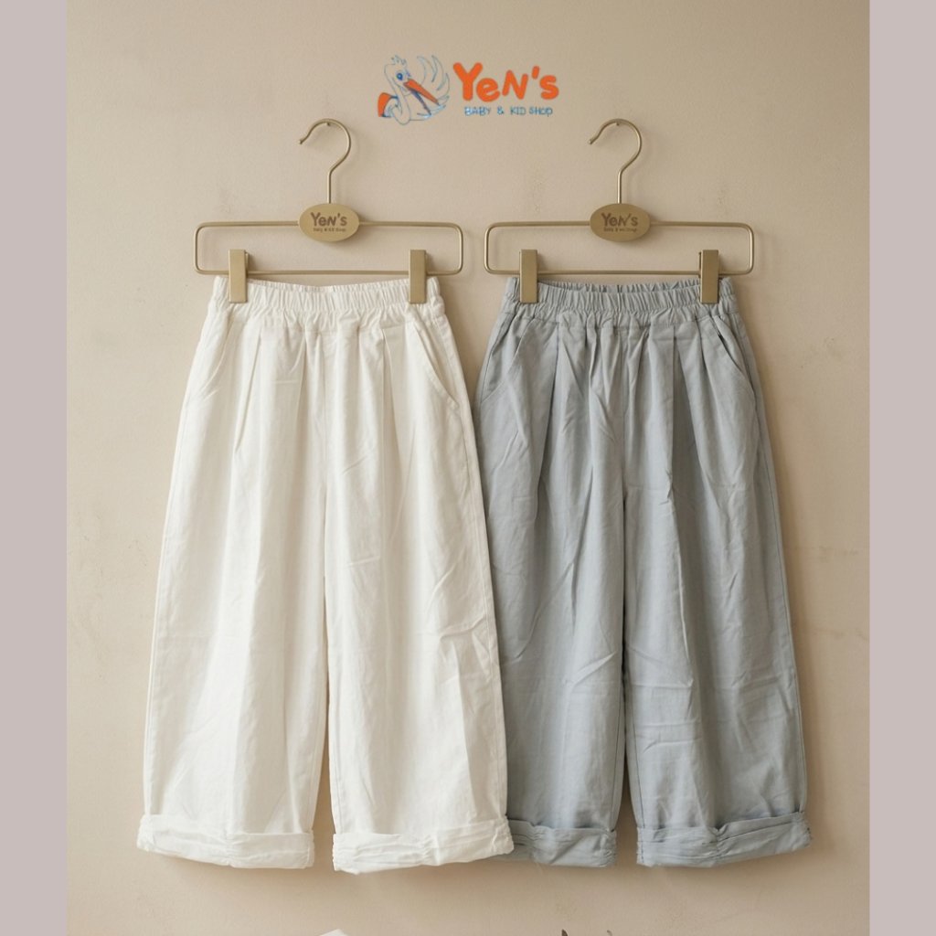 Celana Kulot Anak Perempuan Model Lipat / Wide Leg Pants Kids Polos Premium 75672