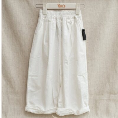 Celana Kulot Anak Perempuan Model Lipat / Wide Leg Pants Kids Polos Premium 75672 thumbnail 3