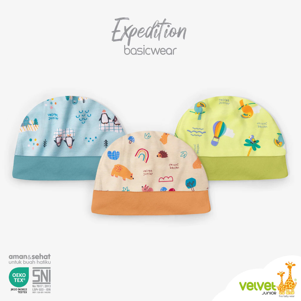 Velvet Junior Topi Bayi - BasicWear Expedition (1 PCS)