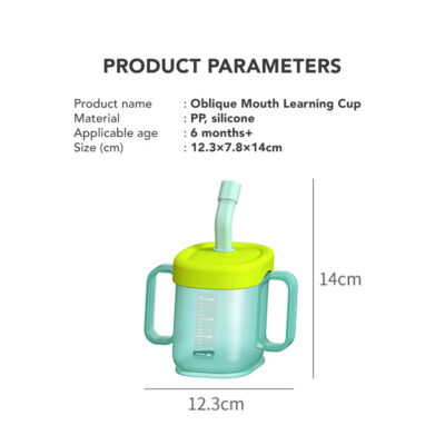 Sakumini Curve Straw Cup Training Gelas Minum Sedotan Anak 200ML BPA Free thumbnail 9