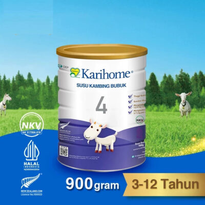 Karihome 4 Susu Kambing Bubuk 900g untuk Anak usia 3 - 12 tahun Halal thumbnail 3