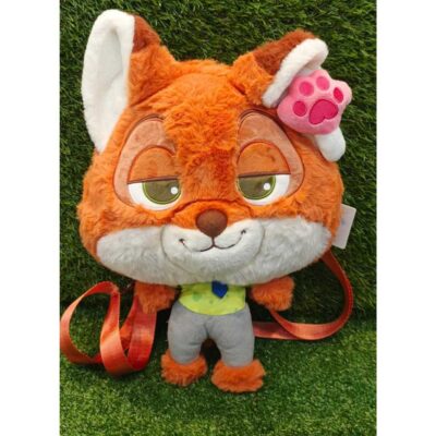 Tas Ransel Anak Bulu Zootopia Nick Wilde - Tas Anak Karakter Rubah Boneka Plush Bag Premium thumbnail 3
