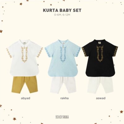 BOHOPANNA-KURTA BABY SET-RAYA COLLECTION-BAJU SETELAN BAYI