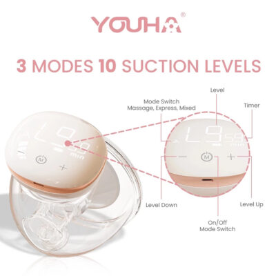 YOUHA GEN 3 WEARABLE BREASTPUMP - YOUHA THE INS NEXT thumbnail 4