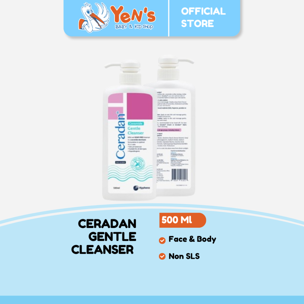 Ceradan Gentle Cleanser 500 Ml For Face & Body