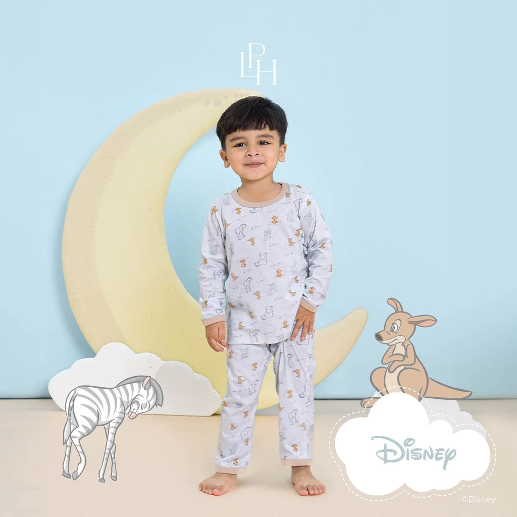 Little Palmerhaus - Disney's Dumbo Long Pajamas (Piyama / Baju Tidur Anak Lengan Panjang) Blue, Pink