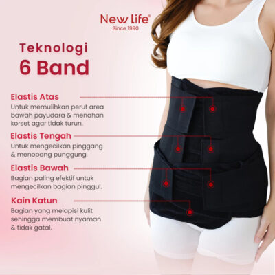 New Life Recovery Premium Korset Pasca Melahirkan Normal - Postpartum Korset Pelangsing thumbnail 5