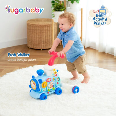 Sugarbaby Train Activity Walker 5in1 Mode/Baby Walker/Mainan Dorong Bayi SNI & BPA FREE thumbnail 2
