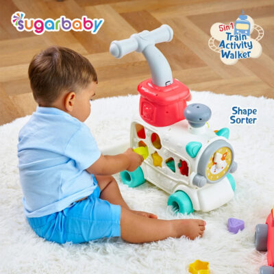 Sugarbaby Train Activity Walker 5in1 Mode/Baby Walker/Mainan Dorong Bayi SNI & BPA FREE thumbnail 4