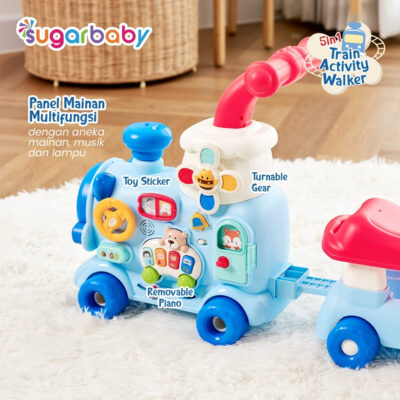 Sugarbaby Train Activity Walker 5in1 Mode/Baby Walker/Mainan Dorong Bayi SNI & BPA FREE thumbnail 5