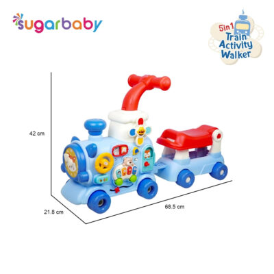 Sugarbaby Train Activity Walker 5in1 Mode/Baby Walker/Mainan Dorong Bayi SNI & BPA FREE thumbnail 9