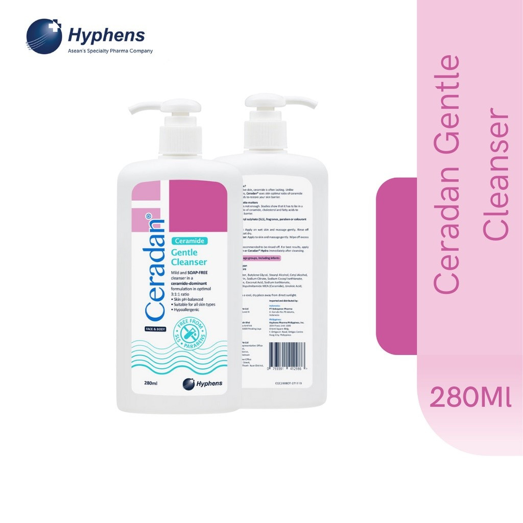 Ceradan Gentle Cleanser 280 Ml - BPOM