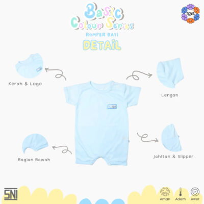 NOVA Basic Colour Series - Jumpsuit Bayi 0-9 bulan (1pcs) thumbnail 3