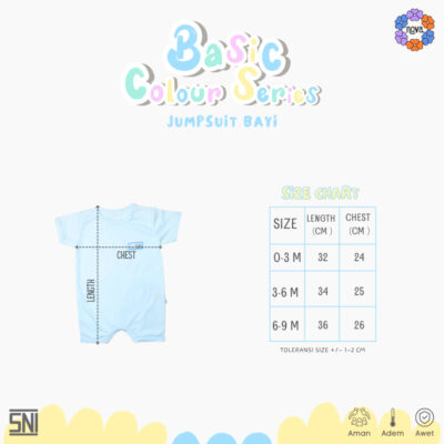 NOVA Basic Colour Series - Jumpsuit Bayi 0-9 bulan (1pcs) thumbnail 4