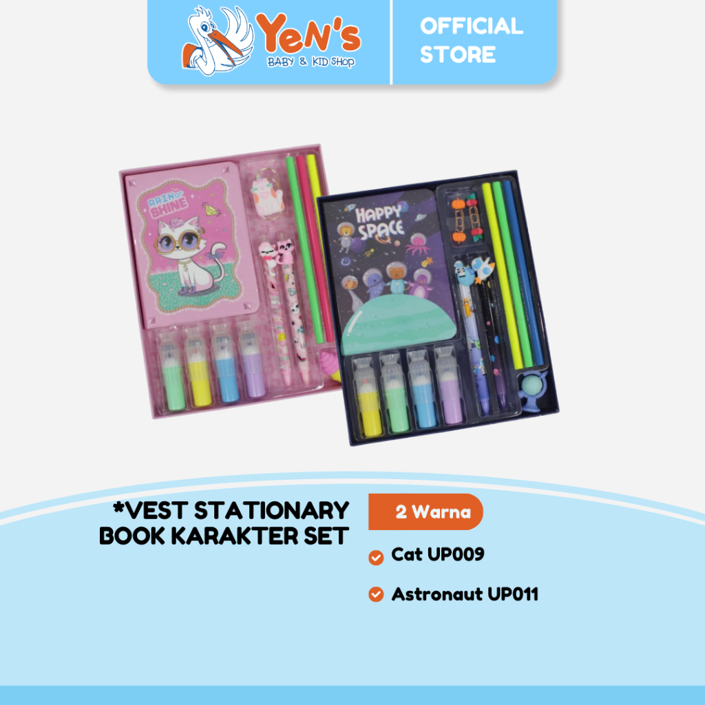 **VEST* Stationary Book Karakter Set