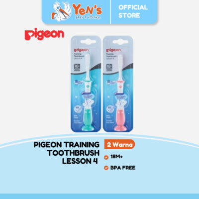PIGEON Training Toothbrush Lesson 4 - Sikat Gigi Anak 18M+