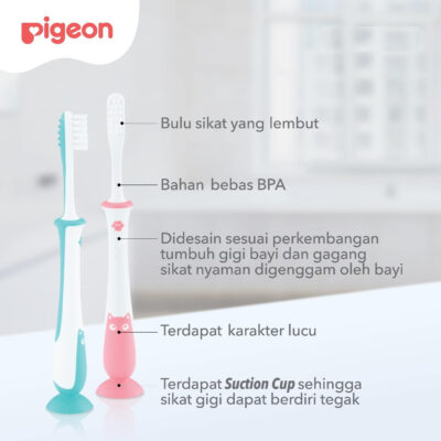 PIGEON Training Toothbrush Lesson 4 - Sikat Gigi Anak 18M+ thumbnail 6