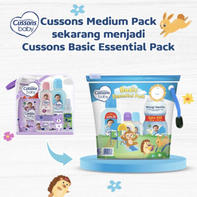 Cussons Baby Basic Essential Pack Medium - Paket Sabun Bayi (1 PACK) thumbnail 4