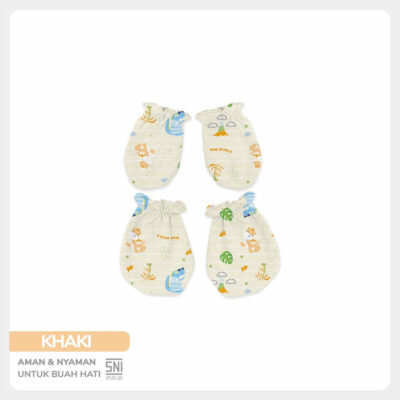 FLUFFY Sarung tangan dan kaki Dino World (Isi 1Pasang) STK DWB NEWBORN thumbnail 2