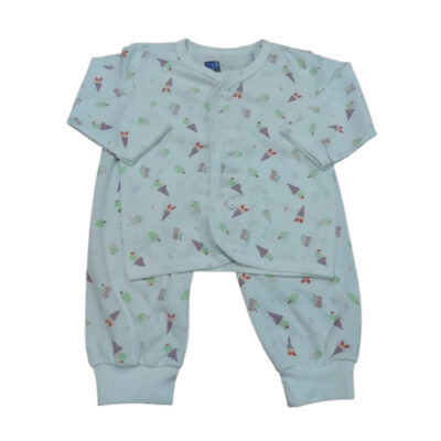 KIKI PUP Long Set (Unisex) - Piyama Baju Tidur Lengan Panjang Bayi
