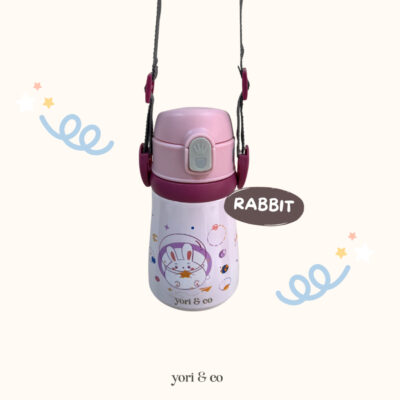 yoriandco Botol Termos Minum Stainless Steel 316 Sedotan Anak Insulated Thermos Panas Dingin Tumbler Sedotan 360ML thumbnail 9