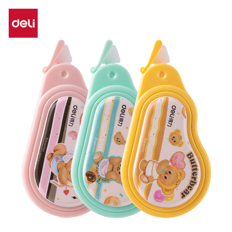 Deli Butterbear Correction Tape Lucu Ukuran 7mm*12m