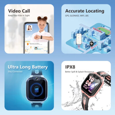 imoo Z1 Kids Watchphone Z1 Anak Kids Smartwatch Tracking Locating Jam HP Tangan Pintar dengan Kamera Panggilan Telepon thumbnail 2