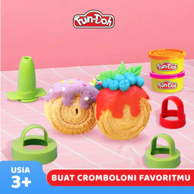 Fundoh Kue CROMBOLONI Cetakan Satu Set Lengkap Lilin Plastisin Mainan Edukasi Anak thumbnail 4
