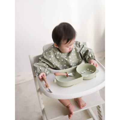 Mellow Baby Bib Cape Long Sleeve - Celemek Bayi Anak Tangan Panjang thumbnail 5