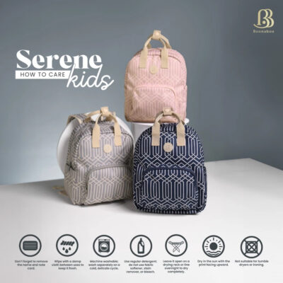 Boonaboo Serene Kids Bag Blush / grey / Midnight