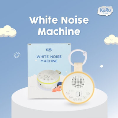 KURU Portable Baby White Noise Sound Machine Shusher with LED Night Lamp W15