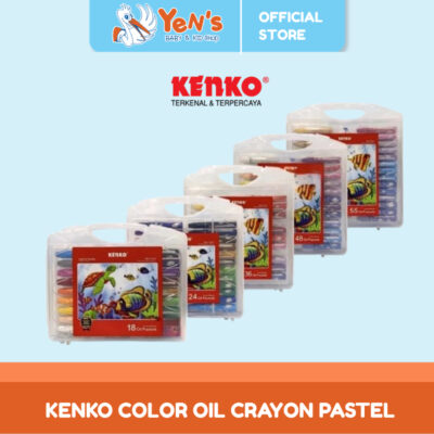 KENKO Color Oil Crayon Pastel 24/36/48 Warna - Oil Crayon Pastel