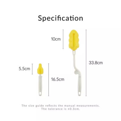 SIMBA Silky Rotating Quick-Release Sponge Head Bottle Brush - Sikat Botol Susu thumbnail 8