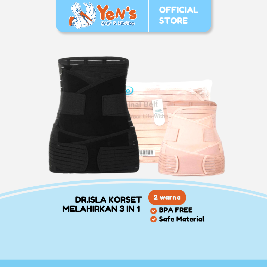 Dr.isla Korset Melahirkan 3 in 1 Postpartum Adjustable Corset (Korset Ibu Melahirkan/Gurita Lbu Melahirkan Setelah Cesar)