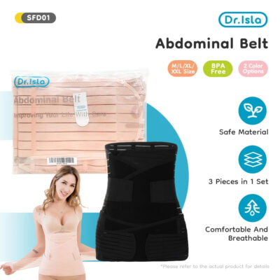 Dr.isla Korset Melahirkan 3 in 1 Postpartum Adjustable Corset (Korset Ibu Melahirkan/Gurita Lbu Melahirkan Setelah Cesar) thumbnail 2