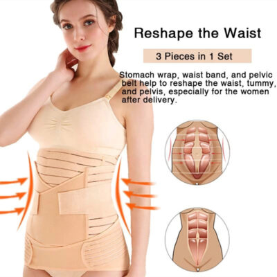 Dr.isla Korset Melahirkan 3 in 1 Postpartum Adjustable Corset (Korset Ibu Melahirkan/Gurita Lbu Melahirkan Setelah Cesar) thumbnail 3