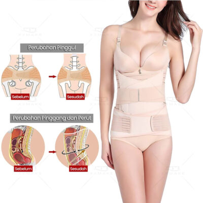 Dr.isla Korset Melahirkan 3 in 1 Postpartum Adjustable Corset (Korset Ibu Melahirkan/Gurita Lbu Melahirkan Setelah Cesar) thumbnail 4