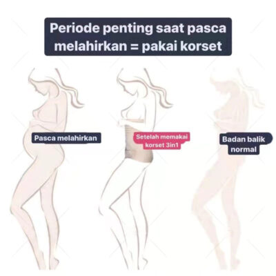 Dr.isla Korset Melahirkan 3 in 1 Postpartum Adjustable Corset (Korset Ibu Melahirkan/Gurita Lbu Melahirkan Setelah Cesar) thumbnail 6