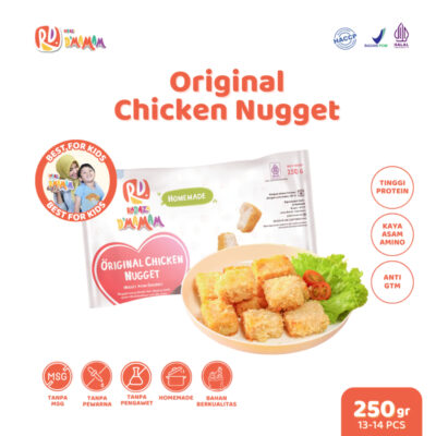 Radaza D'MAMAM Original Chicken Nugget 250g No MSG BPOM HALAL Cemilan Lauk Praktis Anak MPASI HALAL thumbnail 2