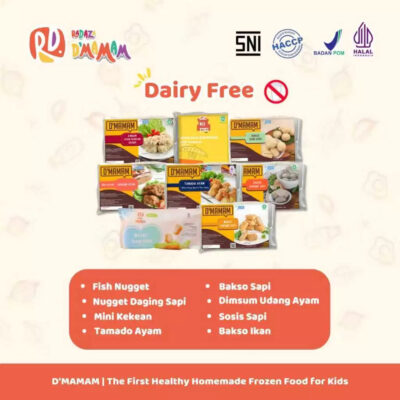 Radaza D'MAMAM Original Chicken Nugget 250g No MSG BPOM HALAL Cemilan Lauk Praktis Anak MPASI HALAL thumbnail 7